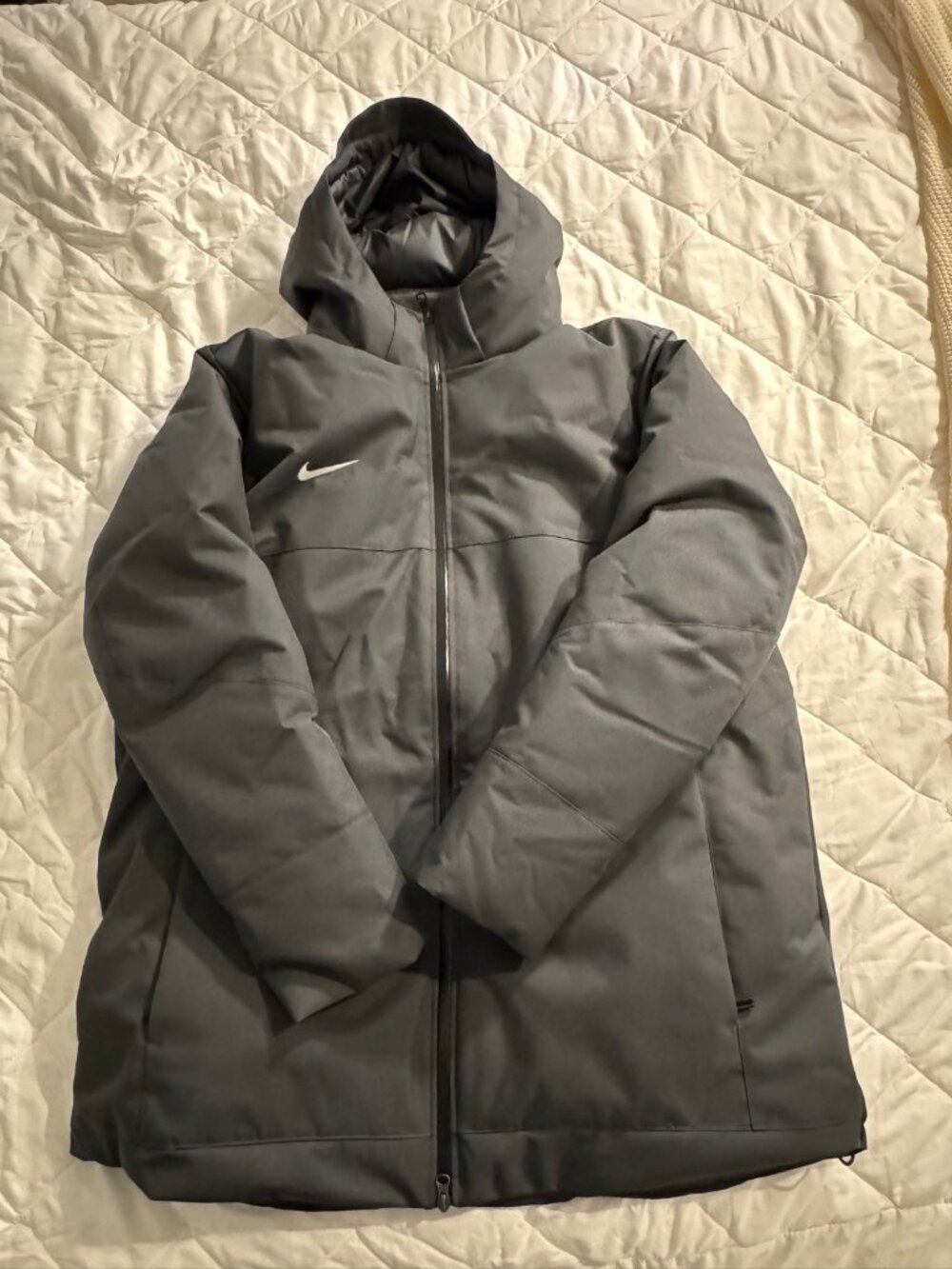 Nike 550 Duck Down Parka XL Anthracite Storm-FIT Hooded Team DJ6526-060 NWOT